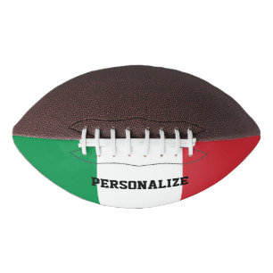 Italian flag custom football sports gift