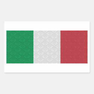 Italian Flag Damask Pattern Sticker