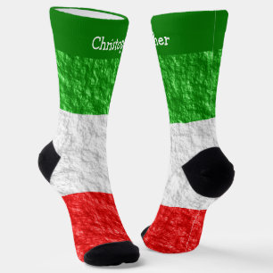 Italian Flag Design Socks