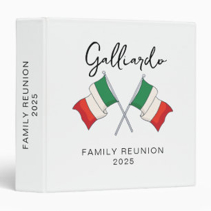 Italian Flag Family Reunion Binder