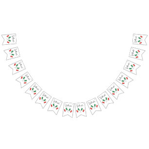 Italian Flag Family Reunion Bunting