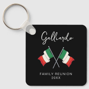 Italian Flag Family Reunion  Keychain