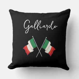 Italian Flag Family Reunion Throw Pillow