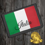 Italian flag fashion, Italy patriots / sports Trifold Wallet<br><div class="desc">WALLETS: Italy & Italian Flag fashion - love my country,  travel gifts,  grandpa birthday,  national patriots / sports fans</div>