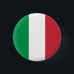 Italian Flag, Flag of Italy 1 Inch Round Button<br><div class="desc">Italian Flag,  Flag of Italy button/badge by World Flags United.</div>