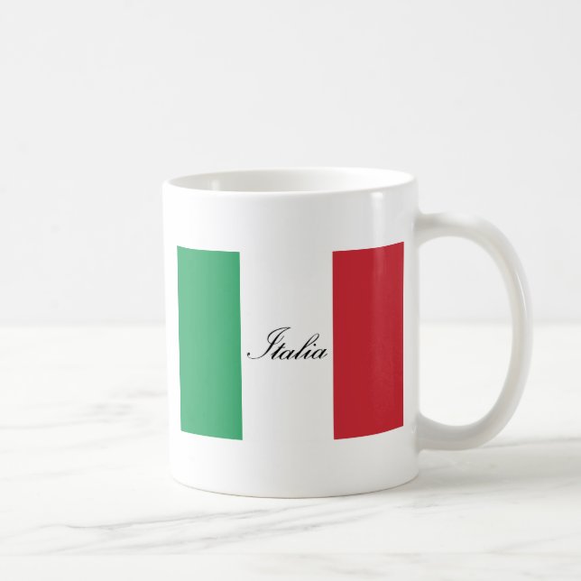 Italian Flag - Flag of Italy -  Italia Coffee Mug (Right)