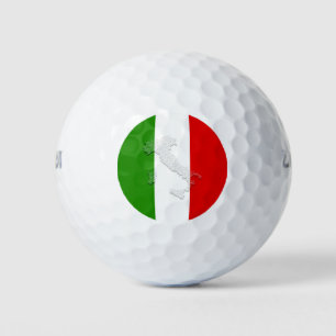 Italian flag golf balls