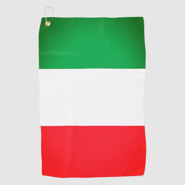 Italian Flag Golf Towel (Front)