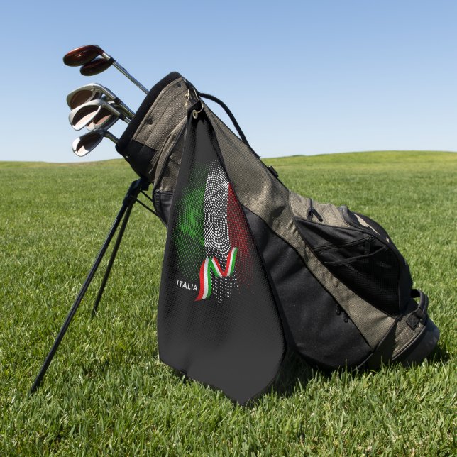 Italian flag golf towel (Green)