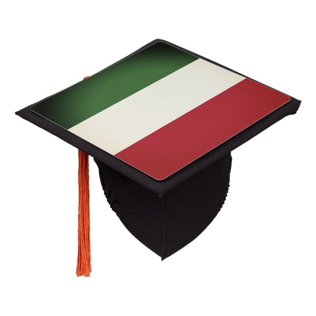 Italian Flag Graduation Cap Topper (Angled)