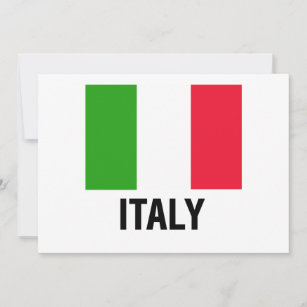 ITALIAN FLAG INVITATION