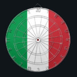 Italian Flag (Italy) Dartboard<br><div class="desc">This design features the flag of Italy, officially the Italian Republic (in Italian, "Repubblica Italiana"), which is a country consisting of a peninsula delimited by the Alps and surrounded by several islands. Italy is located in south-central Europe, and it is also considered a part of western Europe. Today Italy is...</div>