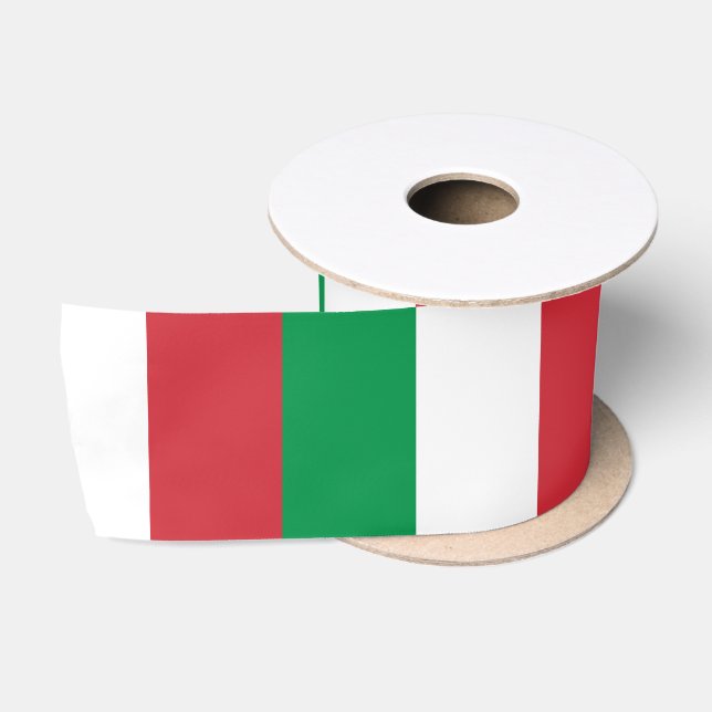 Italian Flag (Italy) Satin Ribbon (Spool)