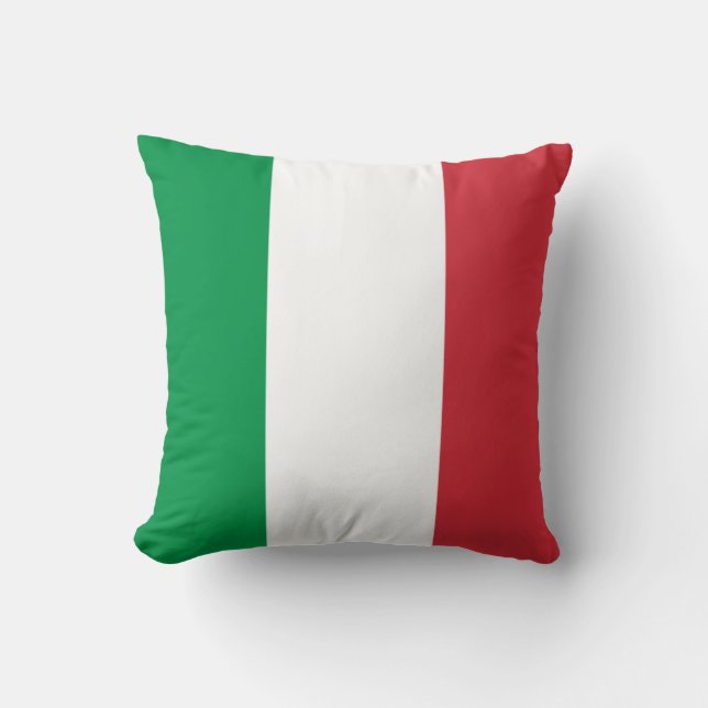 Italian Flag (Italy) Throw Pillow (Front)