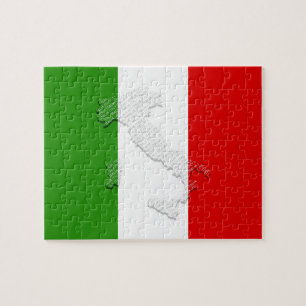 Italian flag jigsaw puzzle