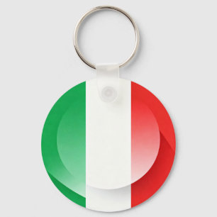 Italian Flag Keychain