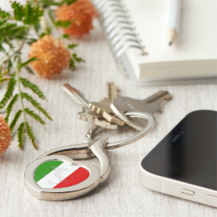 Italian flag keychain