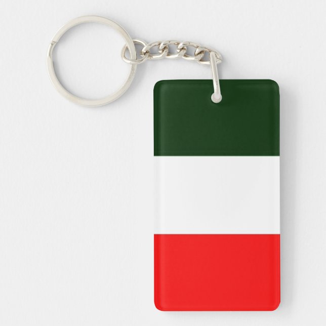 Italian Flag Keychain (Front)