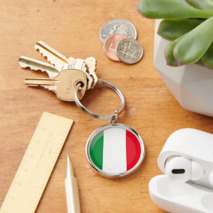 Italian flag keychain