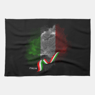 Italian flag kitchen towel