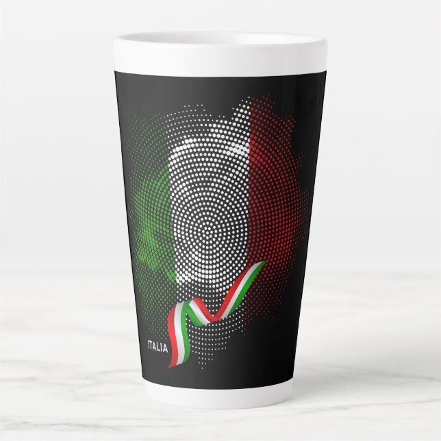 Italian flag latte mug (Front)