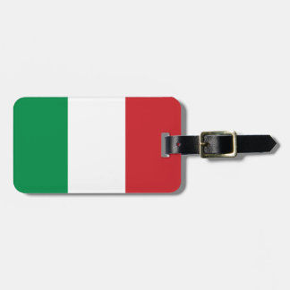 Italian flag luggage tag