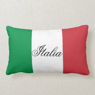 Italian Flag Lumbar Pillow