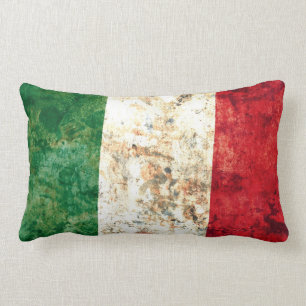 Italian Flag Lumbar Pillow
