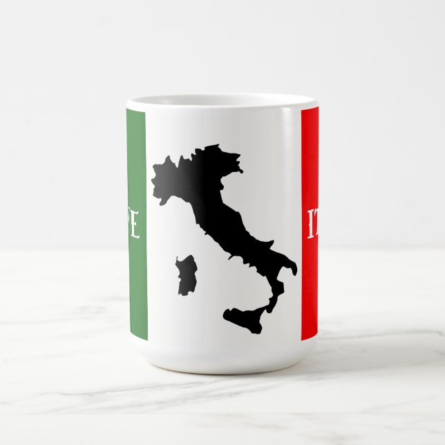 Italian Flag & Map Design  Coffee Mug (Center)