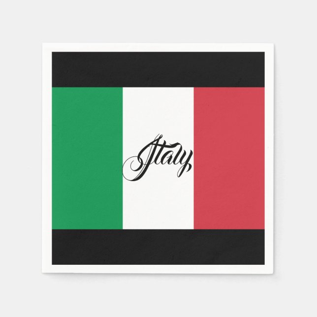 Italian Flag Napkins (Front)