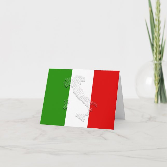 Italian flag note card (Front)
