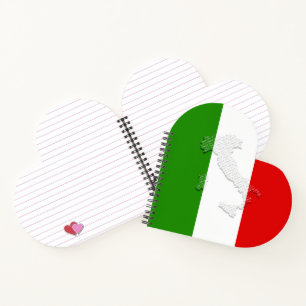 Italian flag notebook