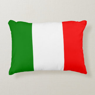 Italian Flag of Italy Bandiera d'Italia Tricolore Accent Pillow
