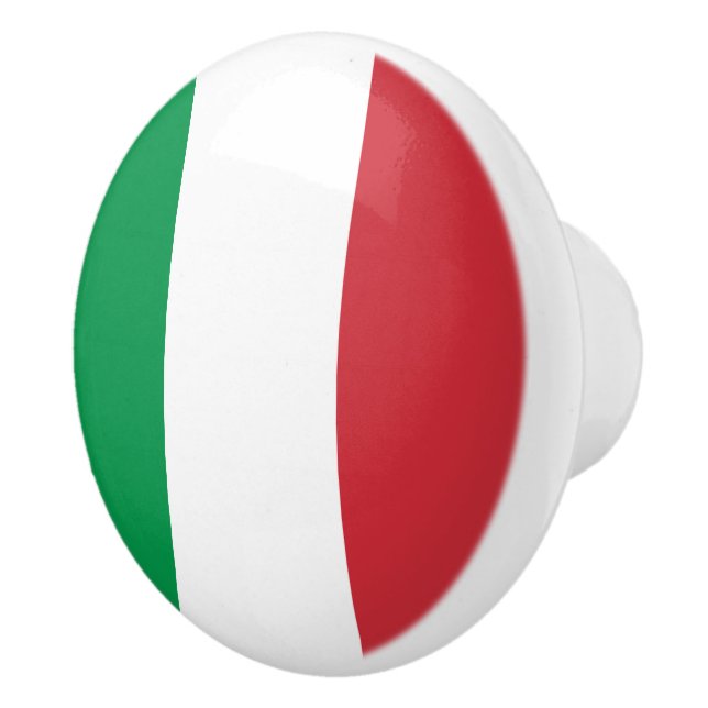 Italian flag of Italy door and drawer pull knobs (Right)