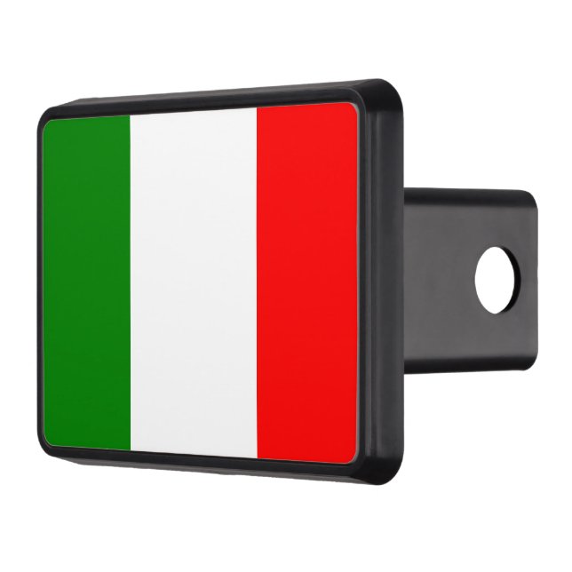 Italian Flag of Italy Trailer Hitch Cover (Left)