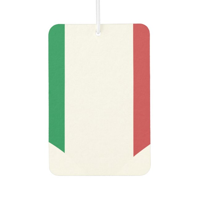 Italian Flag on a cloudy background Car Air Freshener (Front)