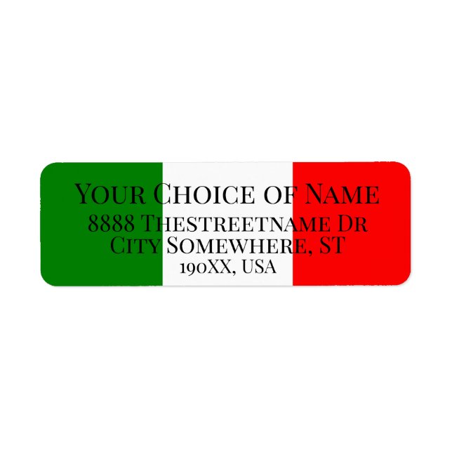 Italian Flag Patriotic Italy Colours (Front)