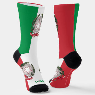 Italian Flag Patriotic, Sustainable Italy Premium Socks