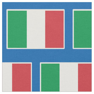 Italian flag pattern custom fabric DIY textile
