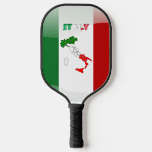 Italian flag  pickleball paddle