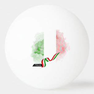 Italian flag ping pong ball