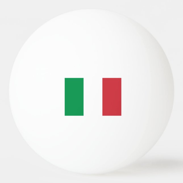 Italian flag ping pong balls for table tennis (Front)