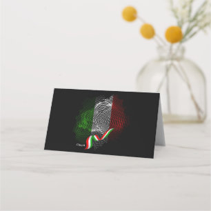 Italian flag place card