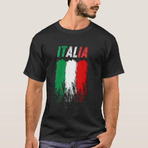 Italian Flag Pride Wear Your Colours Loud Italy T-Shirt