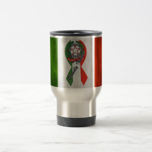 Italian Flag Proud Italian Thermo Mug