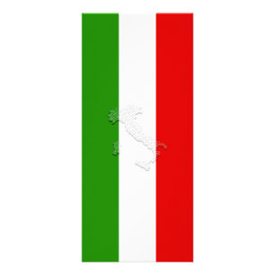 Italian flag rack card