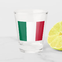 Italian Flag Shot Glass