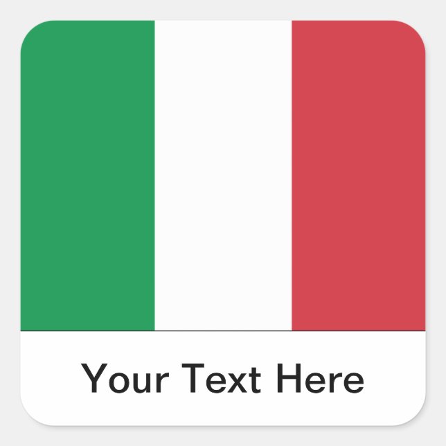 Italian Flag Sticker (Front)
