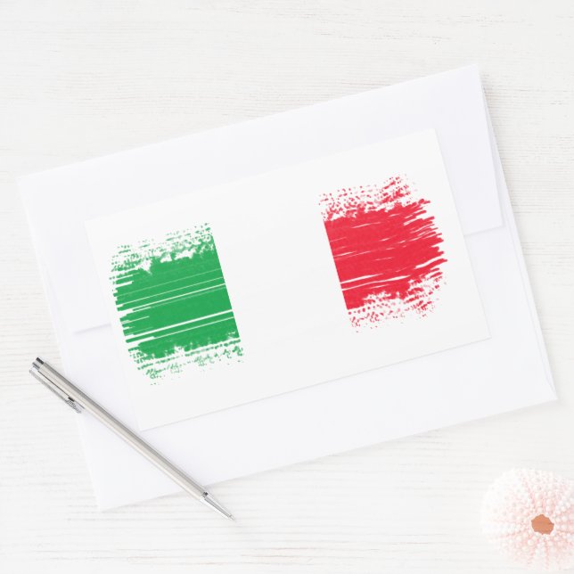 Italian flag sticker (Envelope)