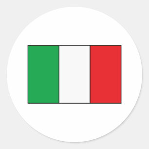 Italian Flag T-shirts and Gifts Classic Round Sticker